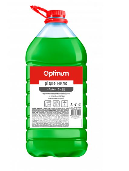 OPTIMUM Pro Service Рідке мило, з ароматом "ЛАЙМ", 5л (4шт/ящ)